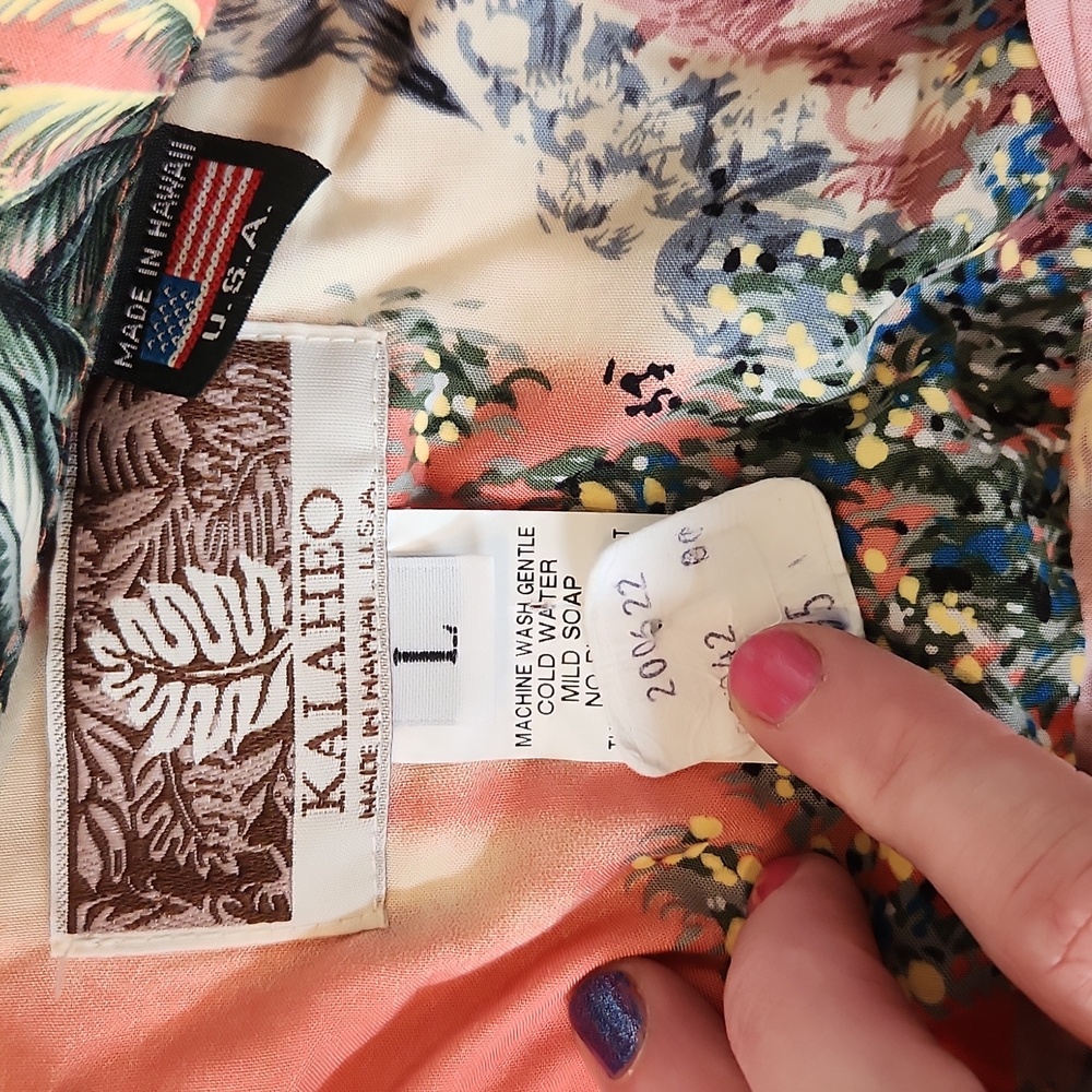 KalaHeo Vintage Tropical Print Hawaiian Shirt - Picture 2 of 3